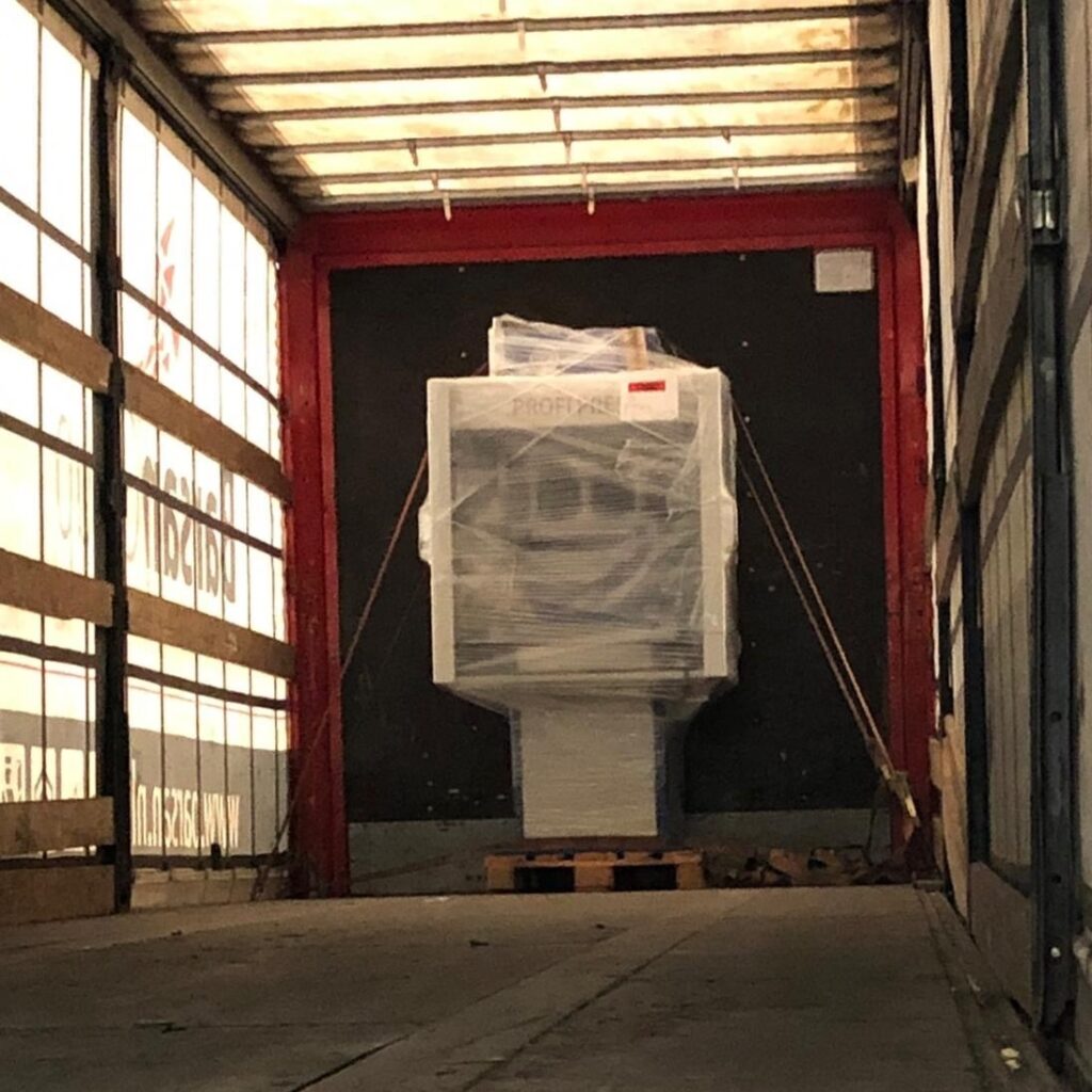 C-frame press delivery