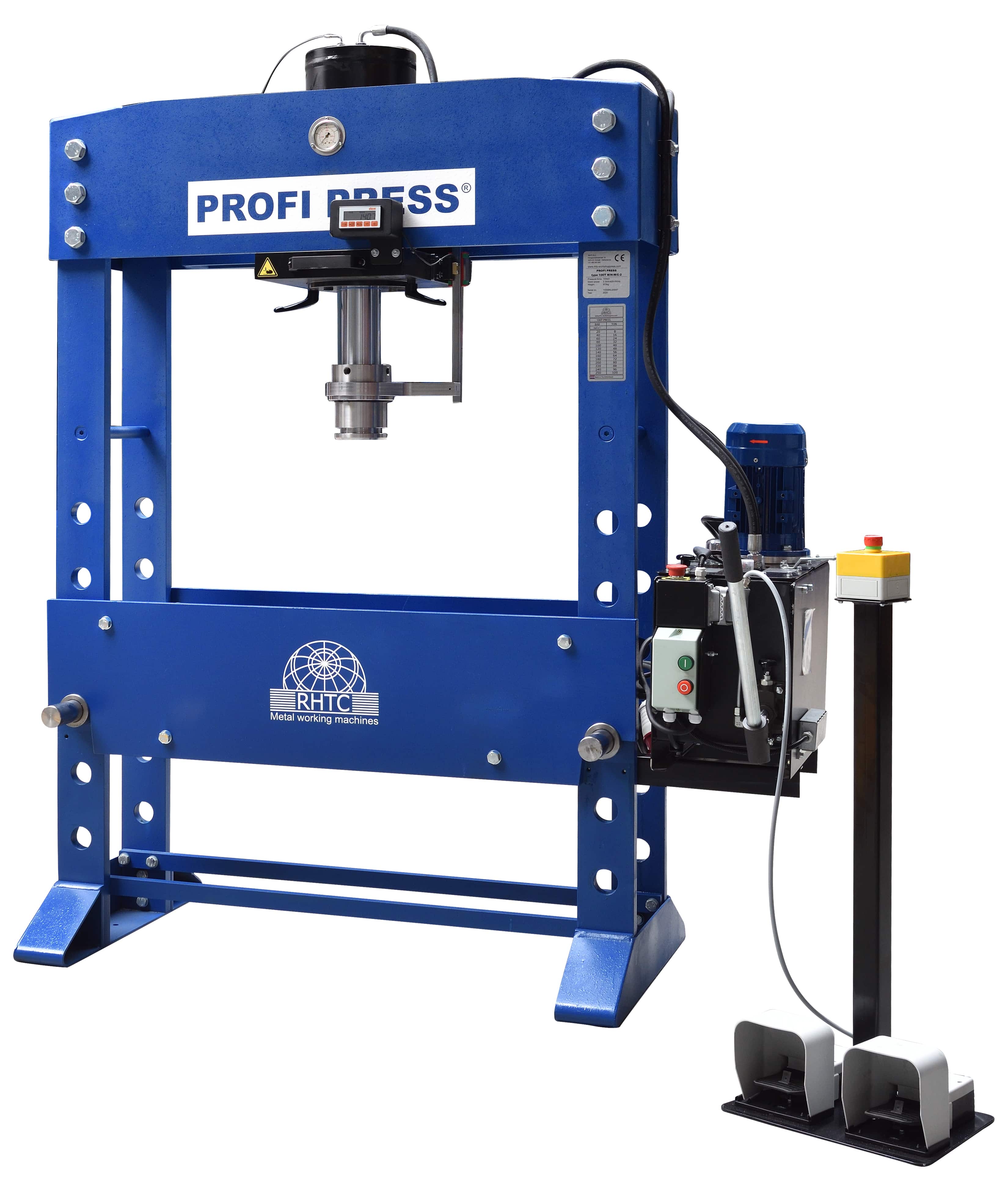 New hydraulic presses and accessories in stock