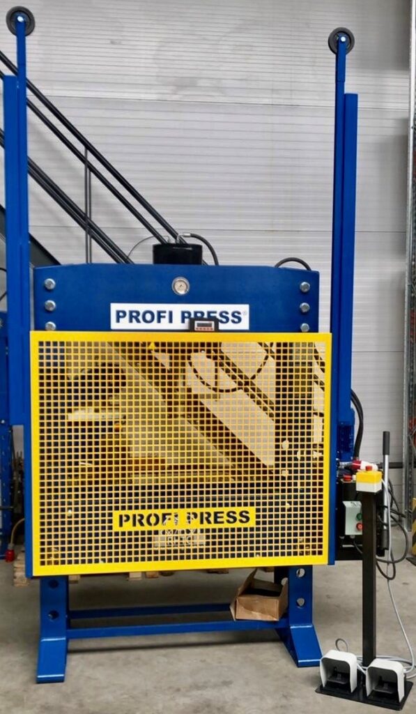 workshop press with protection guards