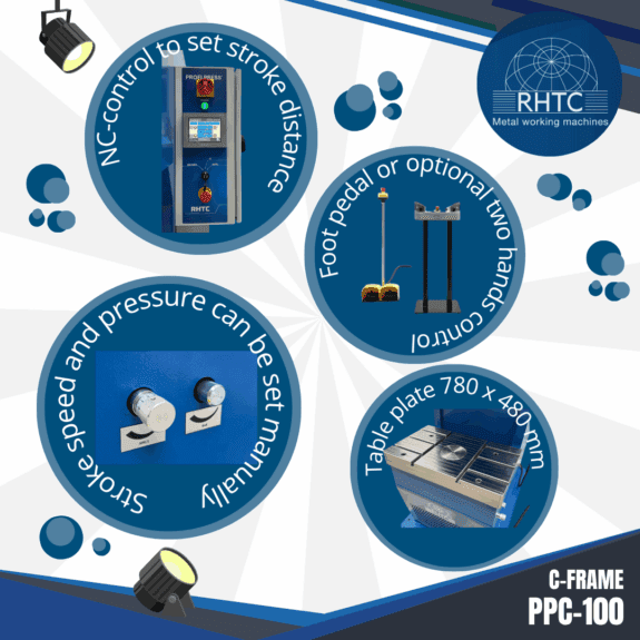 Key features PPC-100 Profi Press C-frame Press