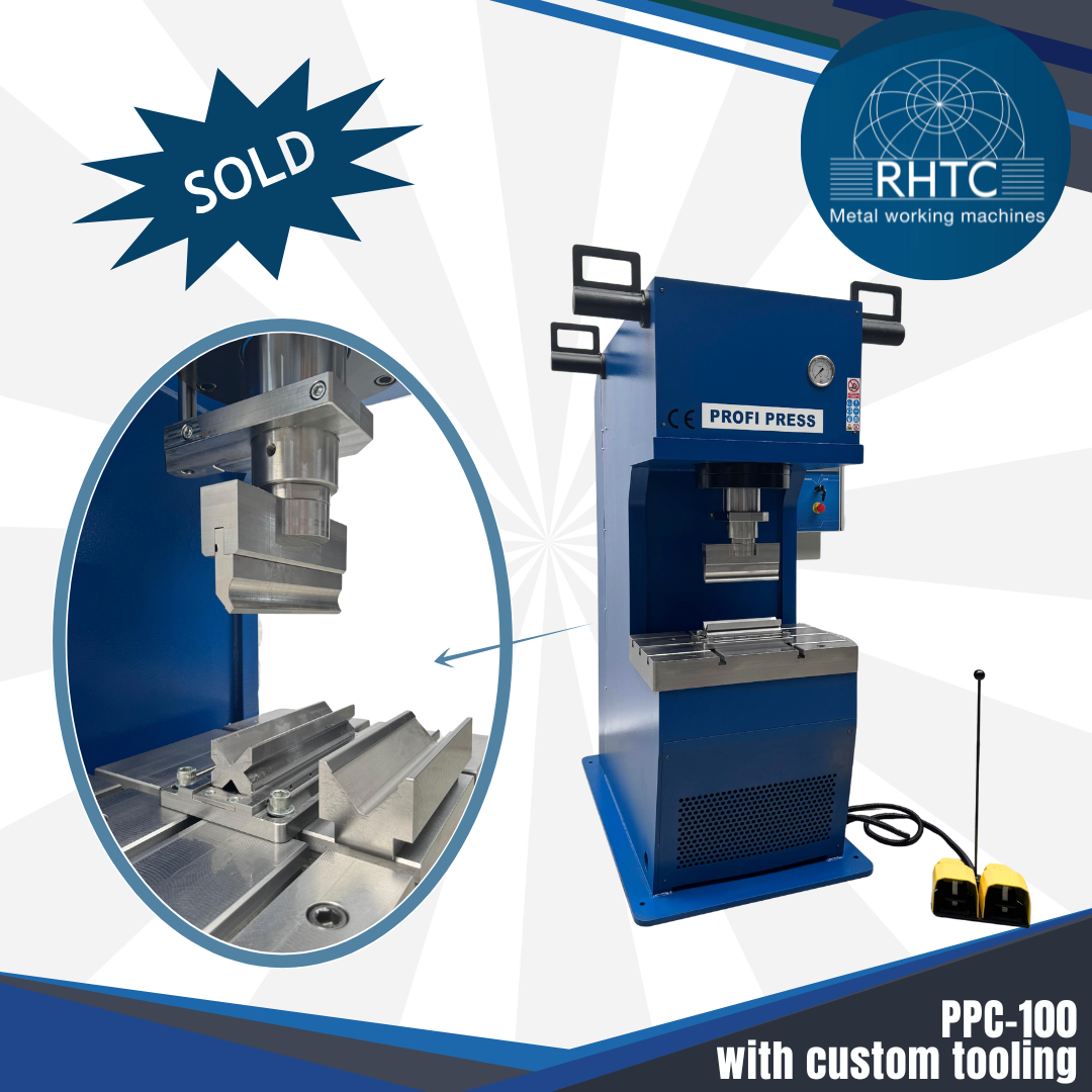 Presse à cadre en C PPC-100 avec outillage sur mesure