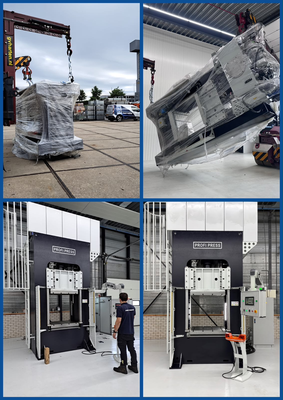 SMC-hydraulische pers met verwarmde platen